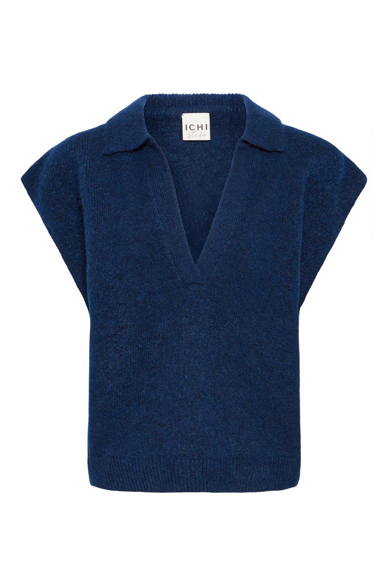 Ihpovoke Collar Sweater Vest, Alternate, color, BLUEPRINT