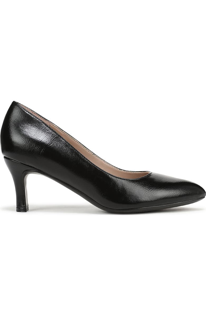 Naturalizer Flora Pump, Alternate, color, Black Faux Leather
