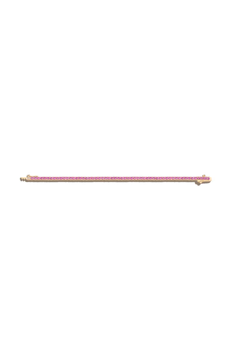 Aurate New York Lab Grown Pink Sapphire Tennis Bracelet, Alternate, color, Yellow Gold Vermeil
