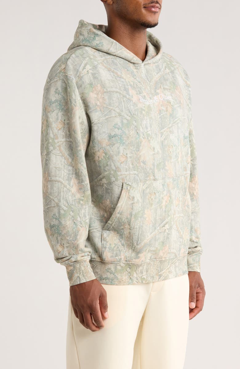 Museum of Peace & Quiet Embroidered Wordmark Camo Hoodie, Alternate, color, Camouflage