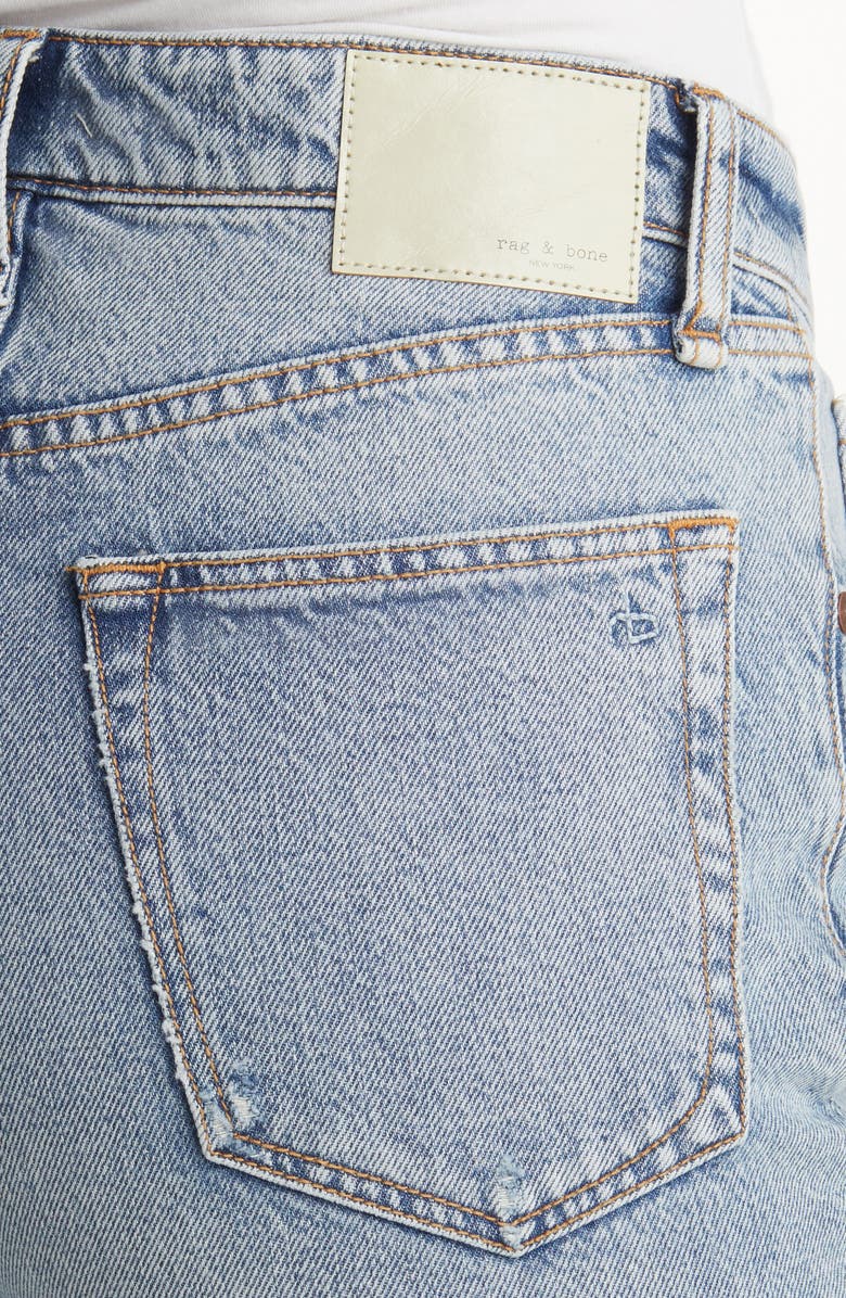 rag & bone Nina Ripped High Waist Ankle Cigarette Jeans, Alternate, color, 