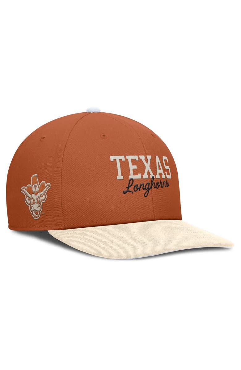 Nike Men's Nike Texas Orange/Cream Texas Longhorns Pro Legacy Script Snapback Hat, Main, color, Burnt Orange
