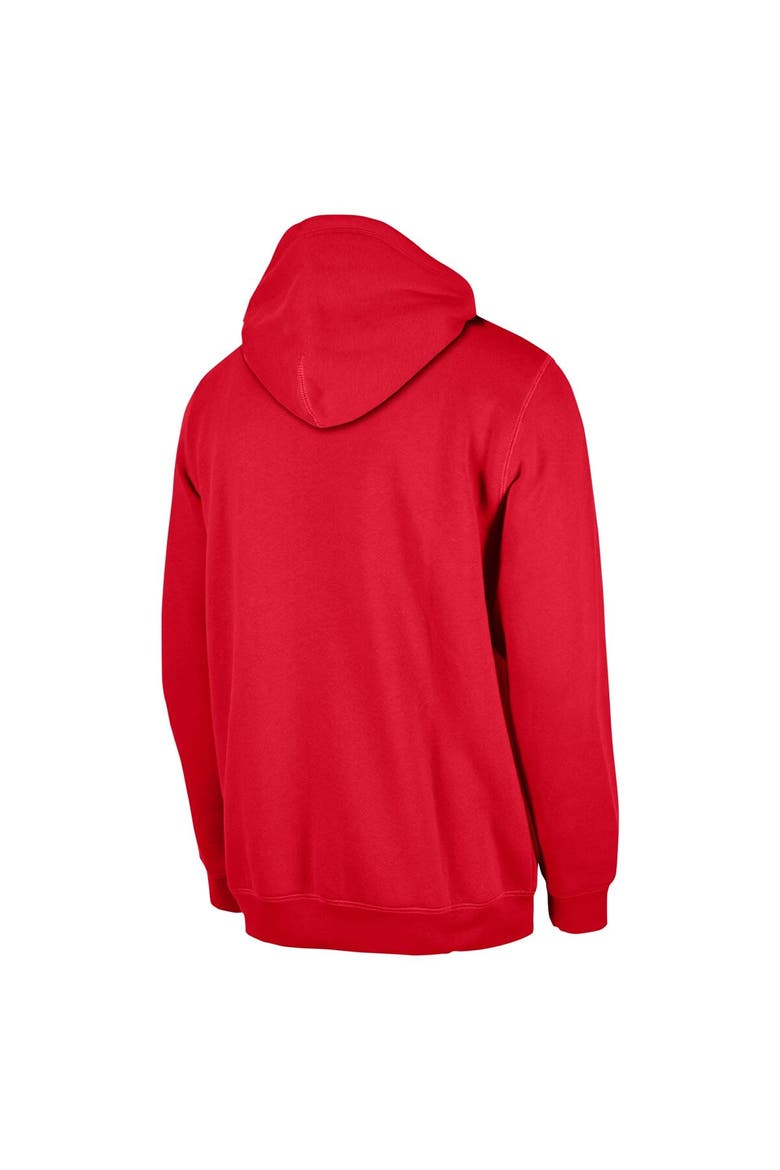 Men's New Era Scarlet San Francisco 49ers 3rd Down Plaid Pullover Hoodie, Alternate, color, Scarlet