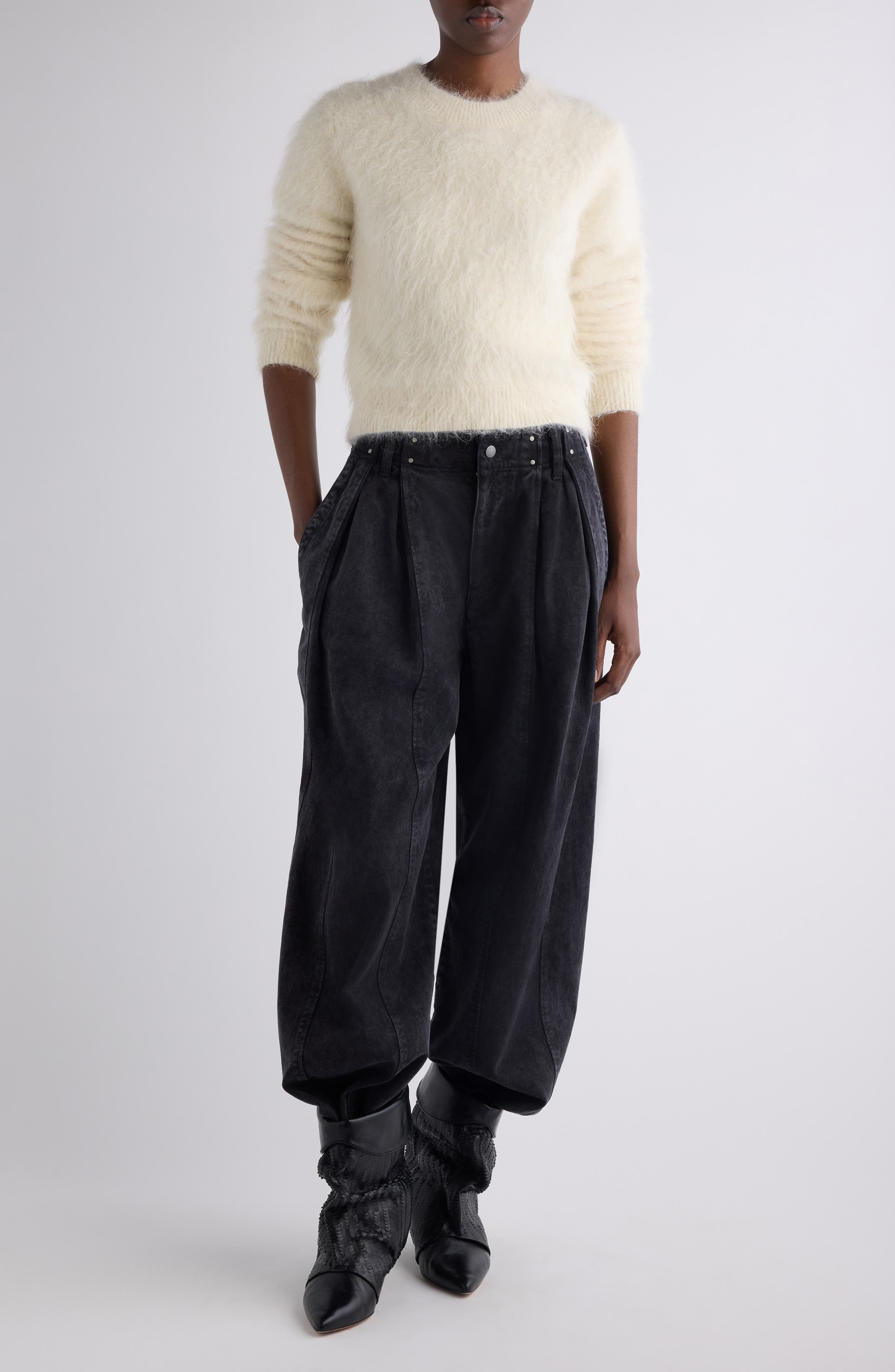 Hermine Alpaca Blend Sweater - image 2