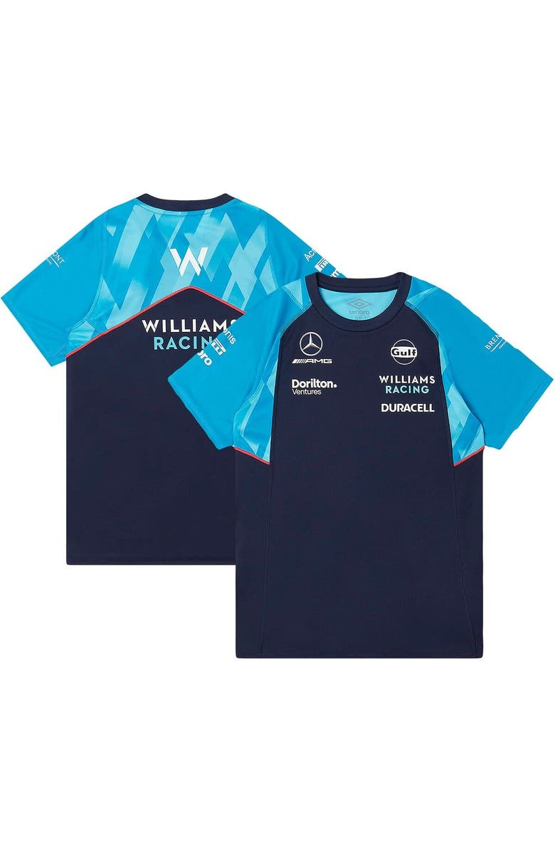 Umbro Youth Umbro  Navy/Light Blue Williams Racing Training Jersey, Main, color, 