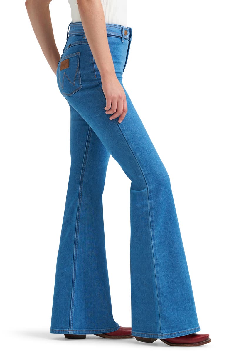 Wrangler Belted Flare Jeans, Alternate, color, 