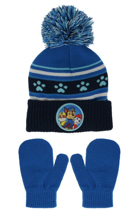 Kids' Paw Patrol 2-Piece Beanie & Mittens Set