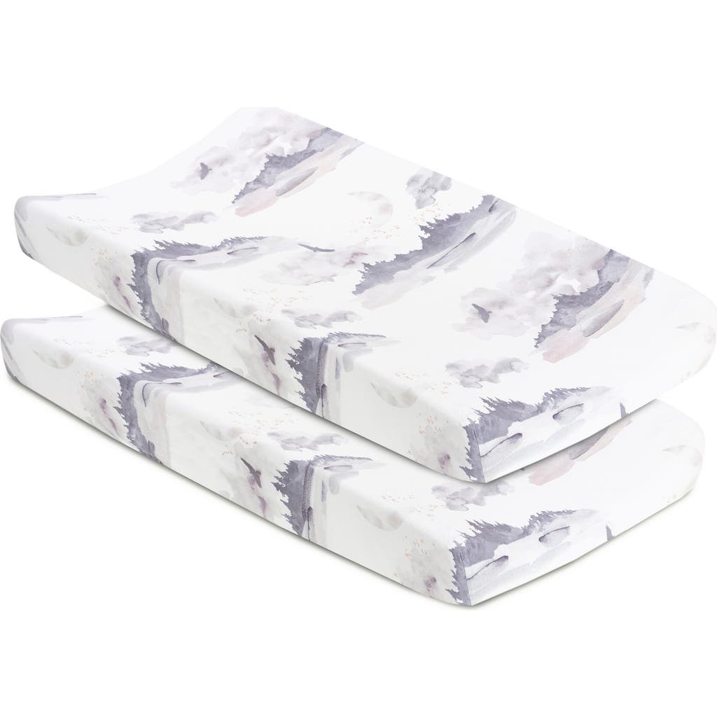Oilo 2-Pack Jersey Changing Pad Covers in Misty Mountain  product