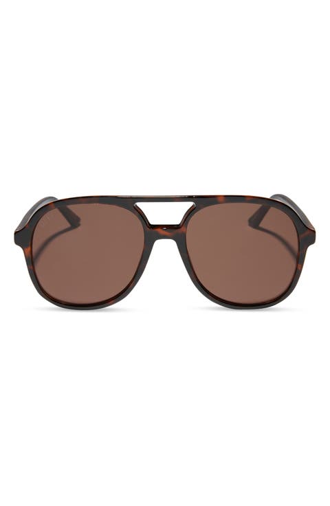 Tegan 55mm Aviator Sunglasses