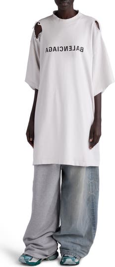 Twisted Seam Baggy Wide Leg Jeans