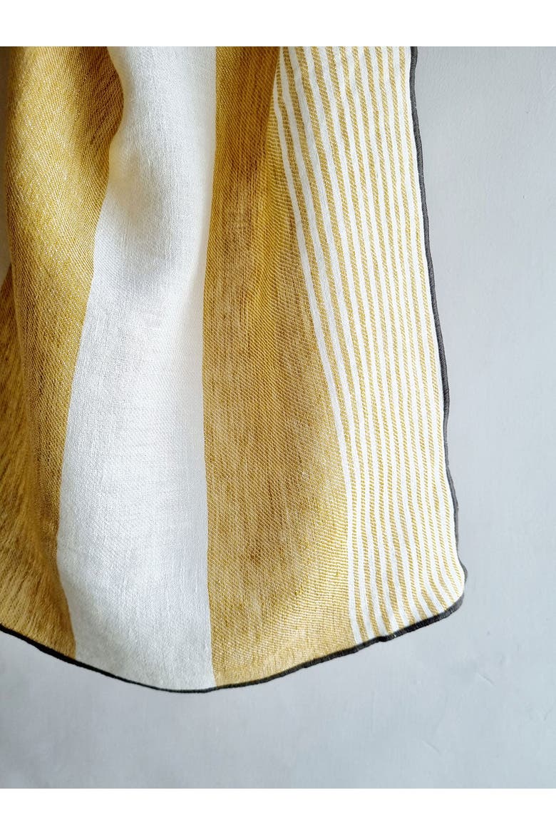 Striped Napkins, Yellow and Ivory, Alternate, color, Yellow