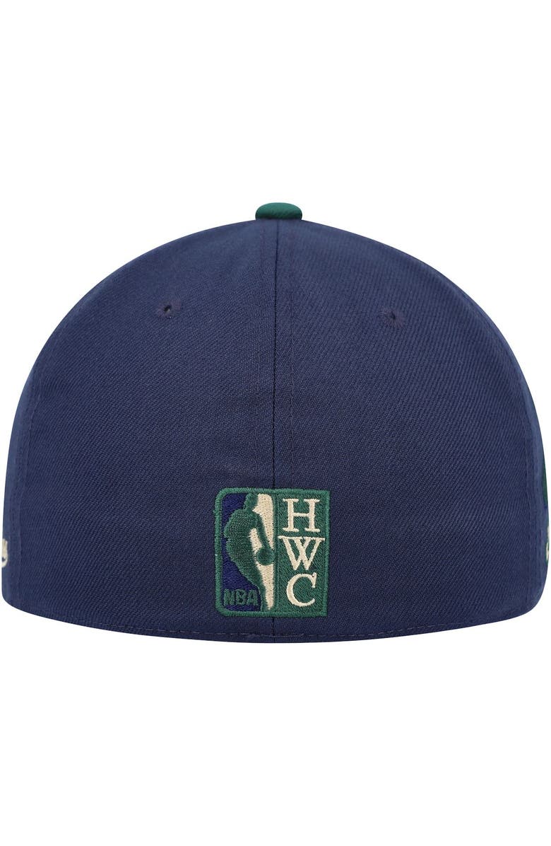 Mitchell & Ness Men's Mitchell & Ness Navy/Green Chicago Bulls 40th Anniversary Hardwood Classics Grassland Fitted Hat, Alternate, color, 