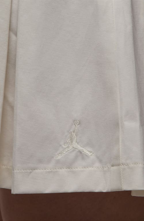 Jordan Poolside Pleated Miniskirt In Neutral
