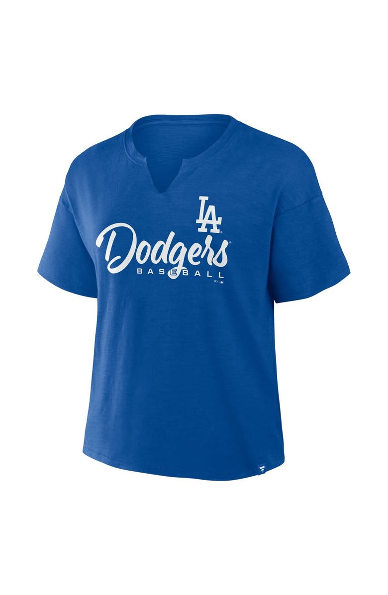 FANATICS Women's Fanatics Royal Los Angeles Dodgers Fan Fave Stadium Slub Boxy T-Shirt, Alternate, color, Royal