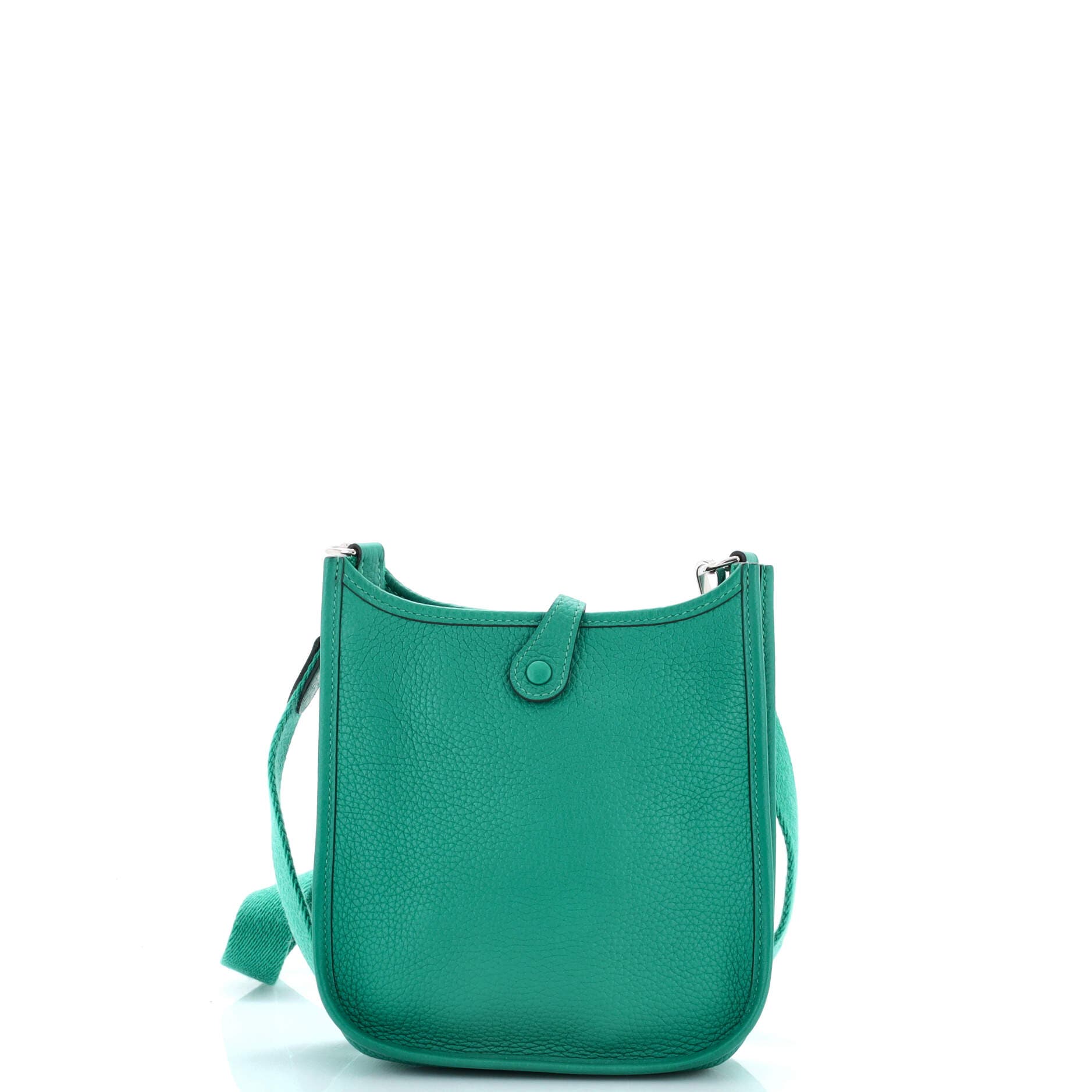 Pre-Owned Hermes Evelyne Bag Gen III Clemence TPM, Alternate, color, Vert Verone