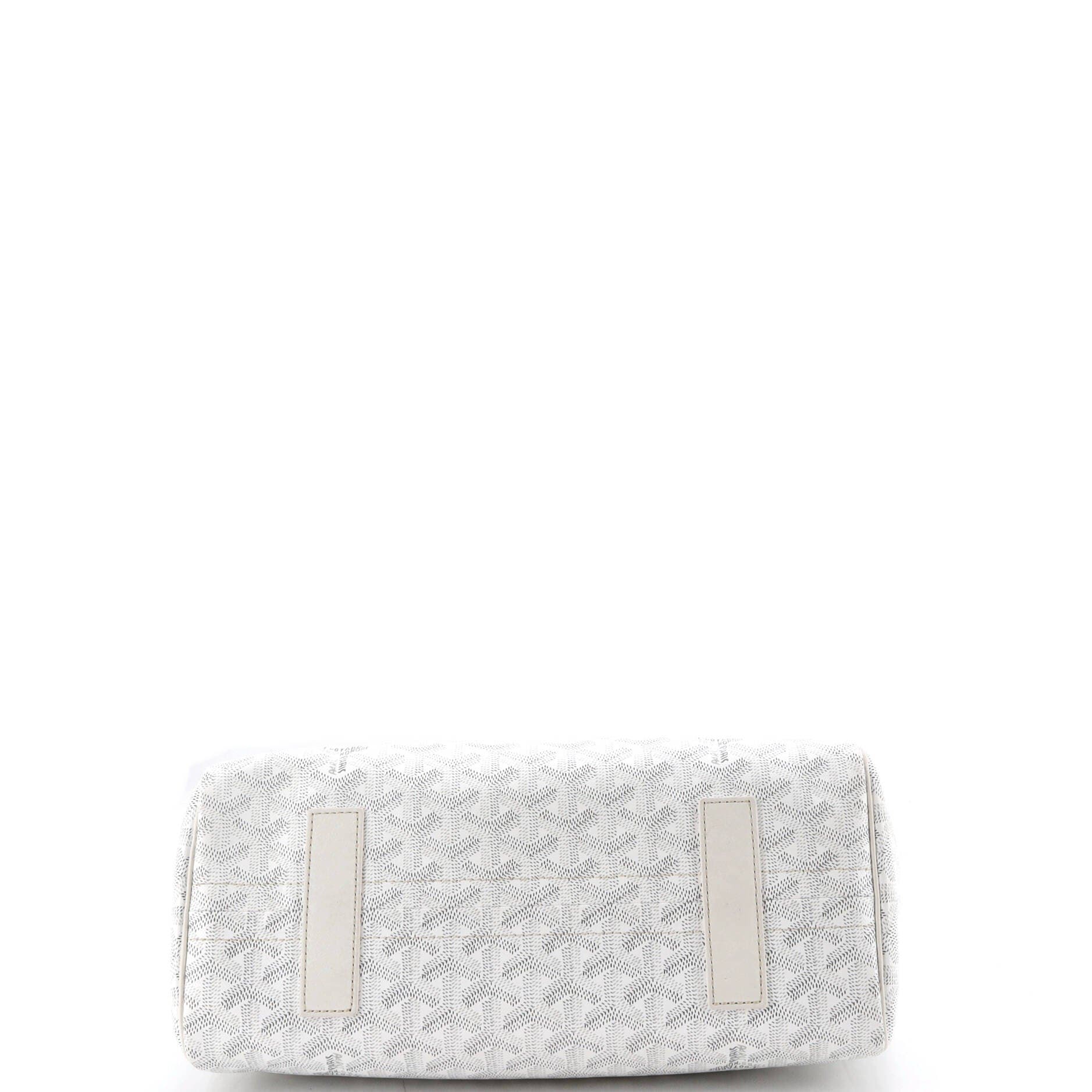 Pre-Owned Goyard Rouette Bag Coated Canvas PM, Alternate, color, White