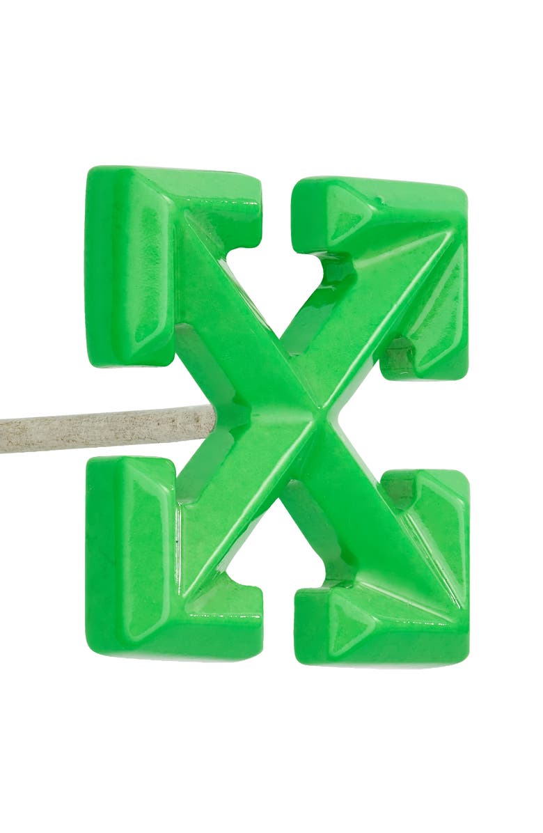 Off-White Enameled Arrows Stud Earrings, Alternate, color, 