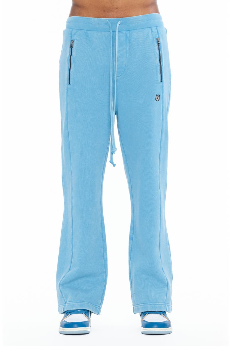 French Terry Zip Pocket Sweatpants, Main, color, NAVAGIO BAY