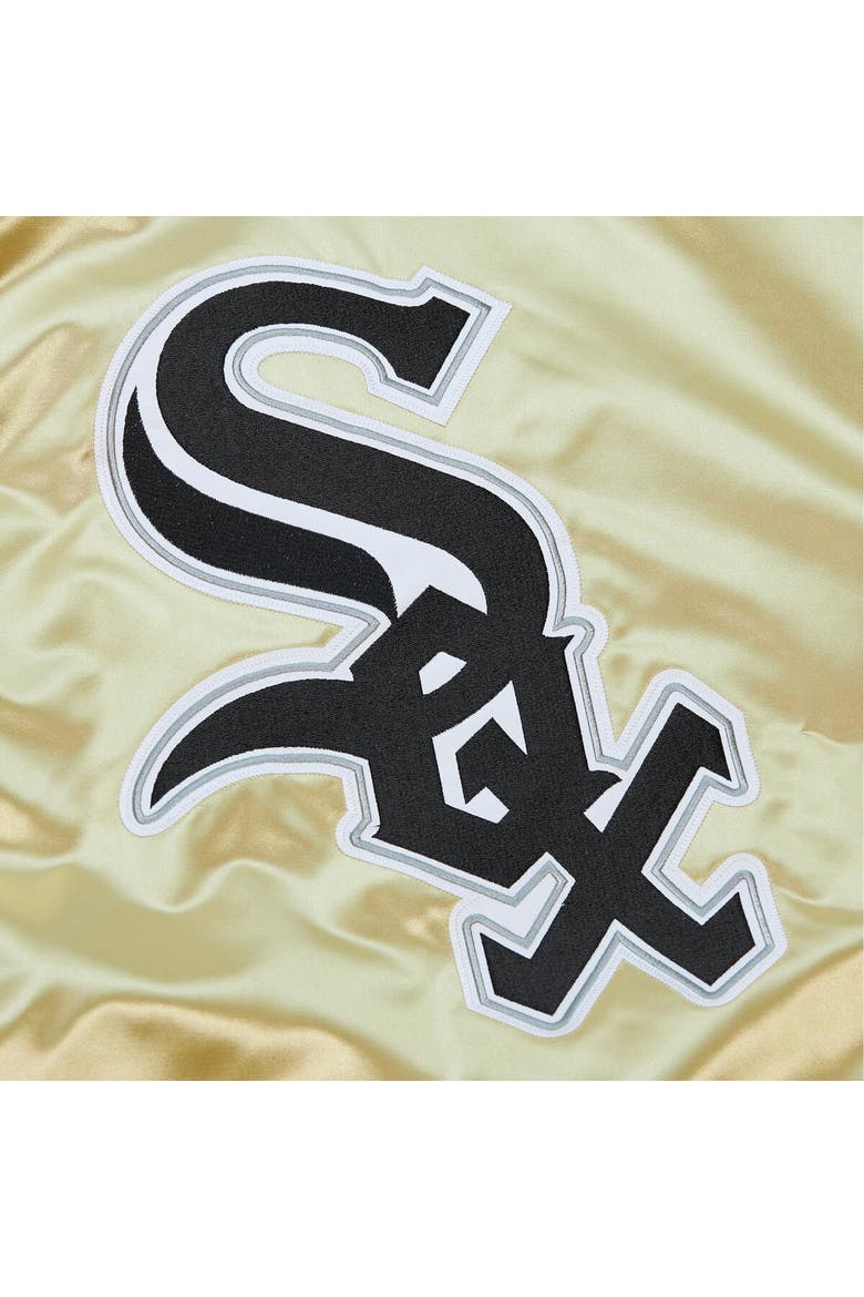 Men's Mitchell & Ness Gold Chicago White Sox OG 2.0 Lightweight Satin Full-Zip Jacket, Alternate, color, Gold