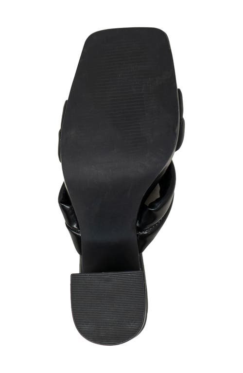 Chase & Chloe Chase And Chloe Moira Platform Sandal In Black Pu