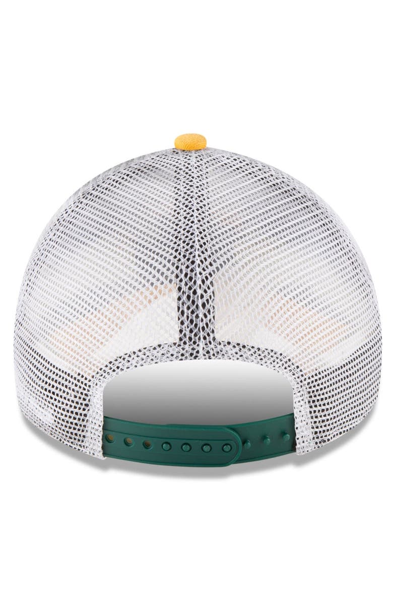 New Era Men's New Era Green Oakland Athletics Team Rustic 9TWENTY Trucker Adjustable Hat, Alternate, color, 