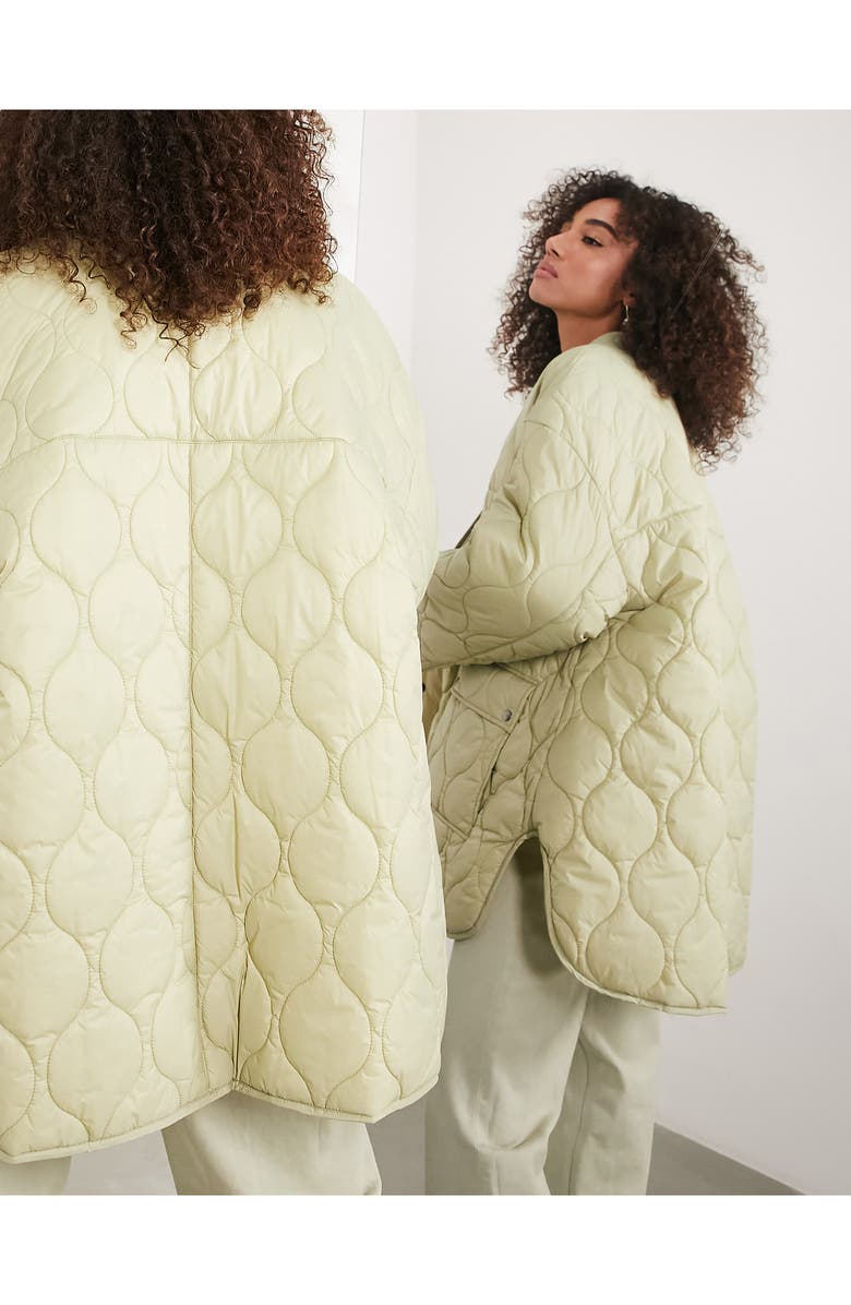ASOS DESIGN EDITION Quilted Reversible Jacket, Alternate, color, 