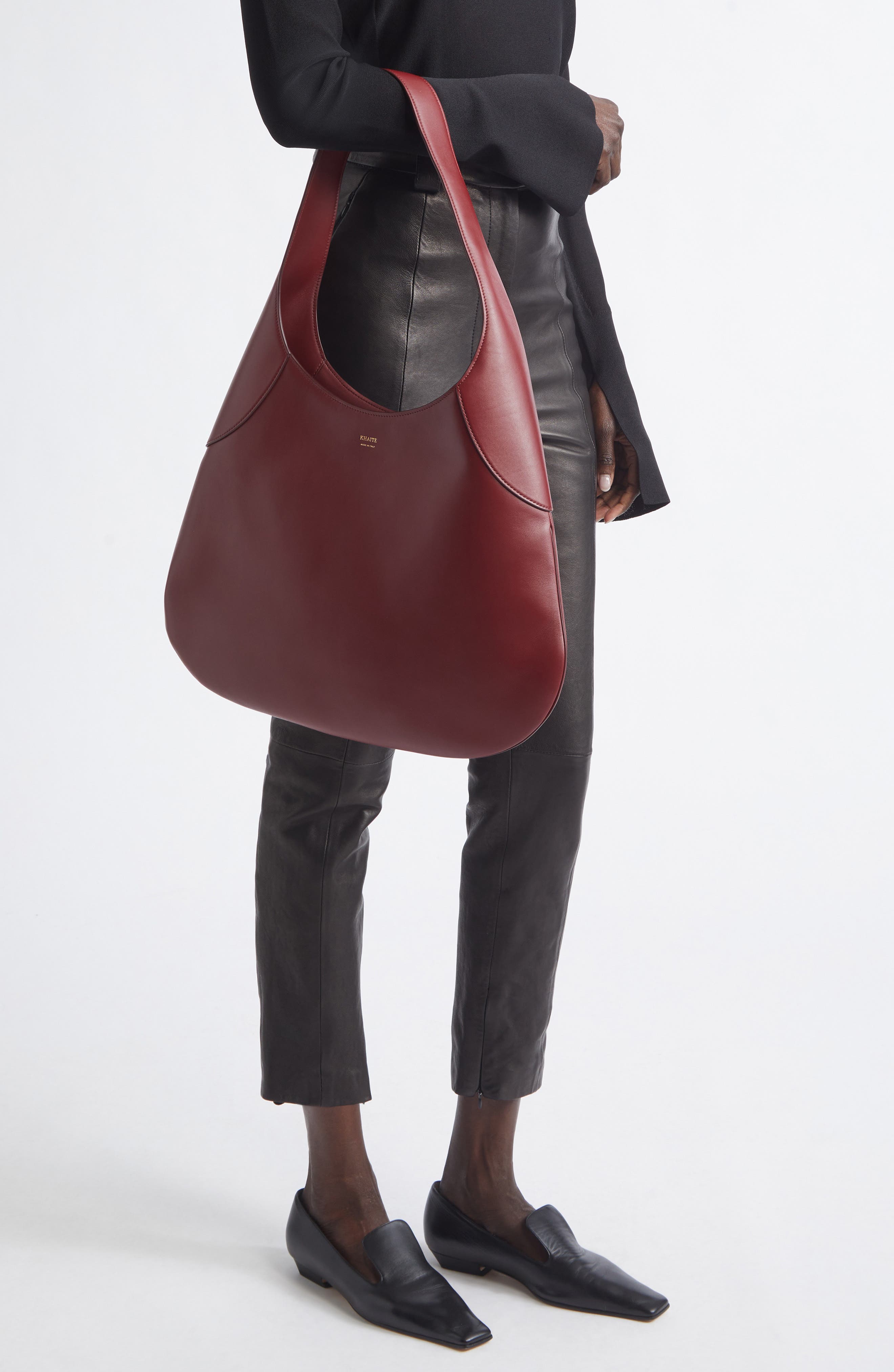 Large Joan Leather Hobo Bag, Alternate, color, 524 OXBLOOD