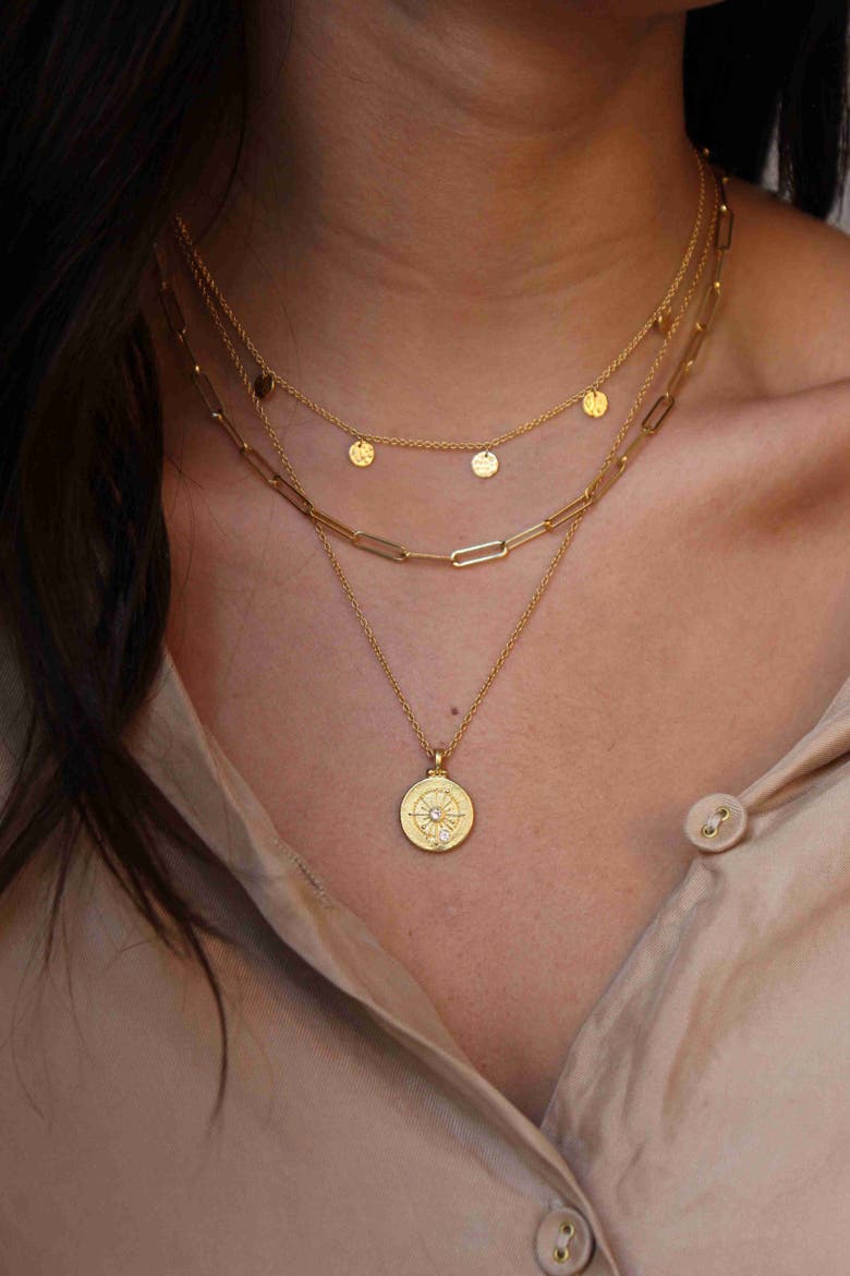 Cosmic Love Necklace, Alternate, color, Yellow Gold