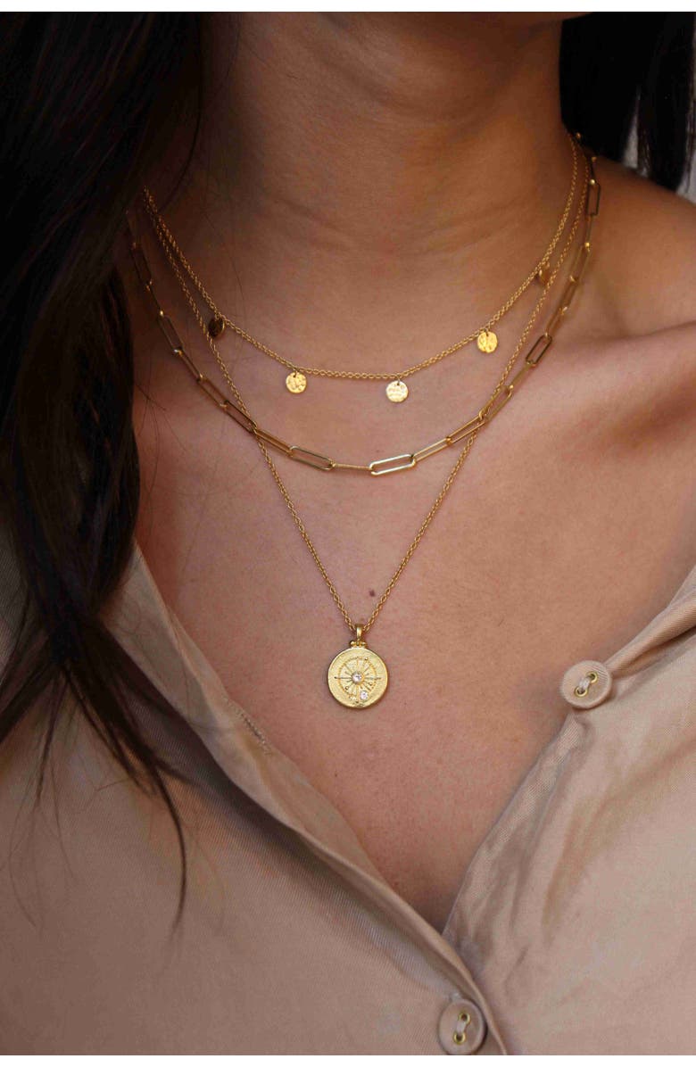Murkani Cosmic Love Necklace, Alternate, color, Yellow Gold