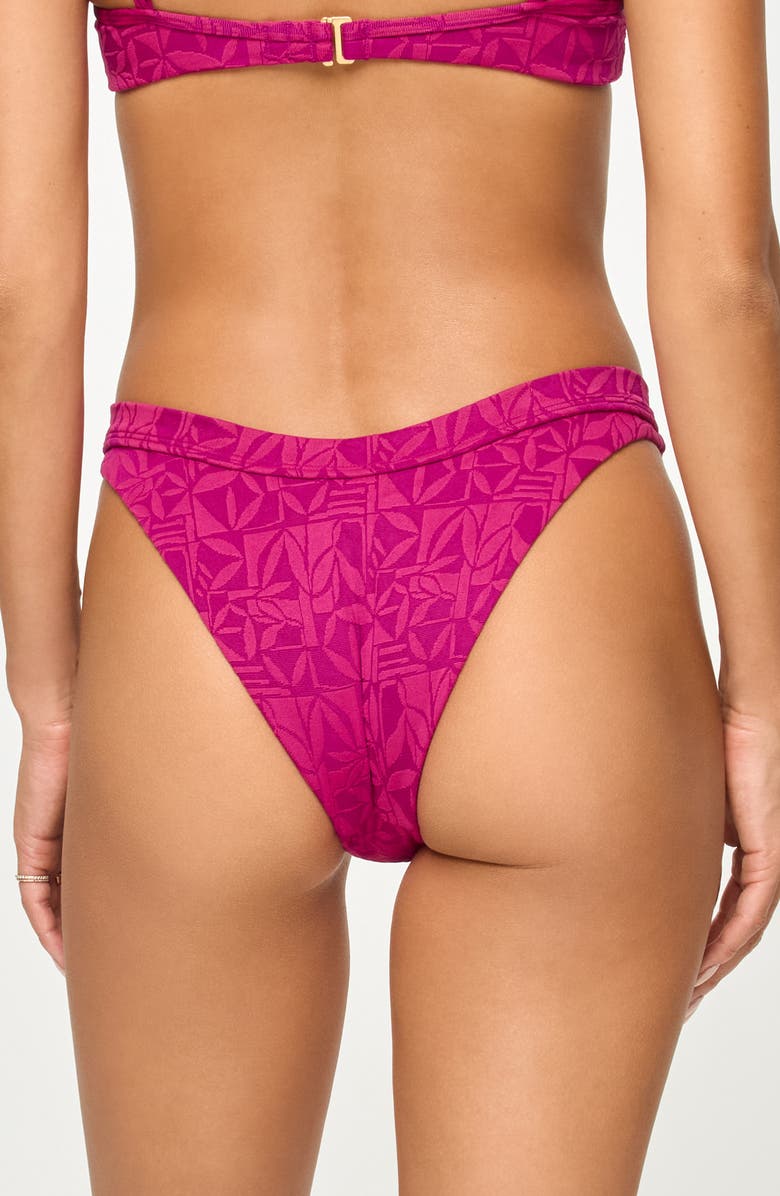 LSPACE Mercer Bikini Bottoms, Alternate, color, Berry