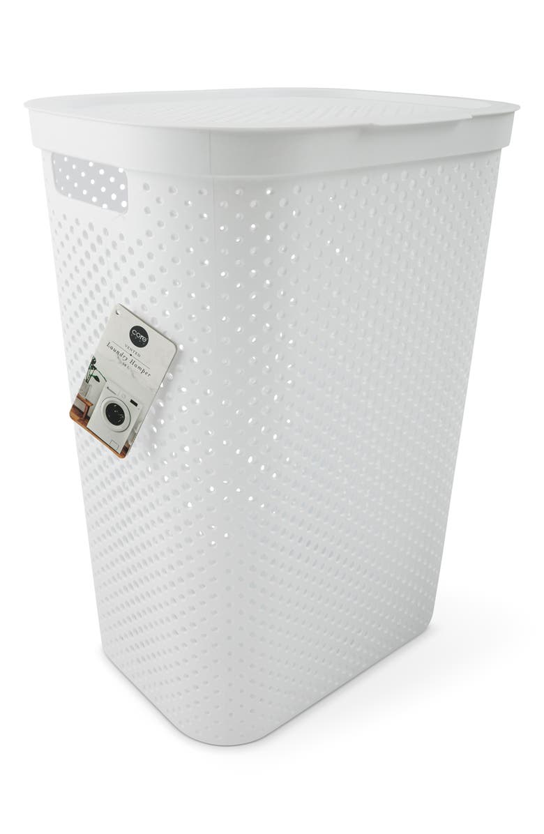 Core Home 58-Liter Vented Laundry Hamper, Alternate, color, White