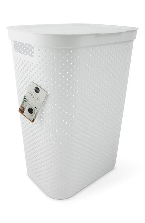 Core Home 58-liter Vented Laundry Hamper In White