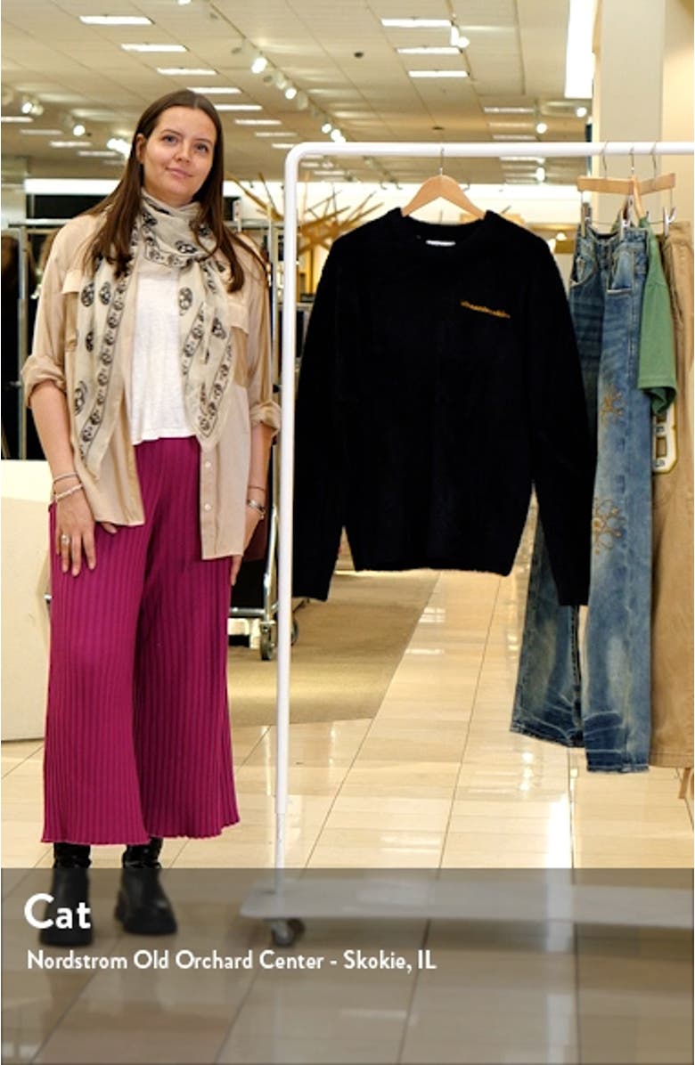 Embroidered Fuzzy Sweater, sales video thumbnail