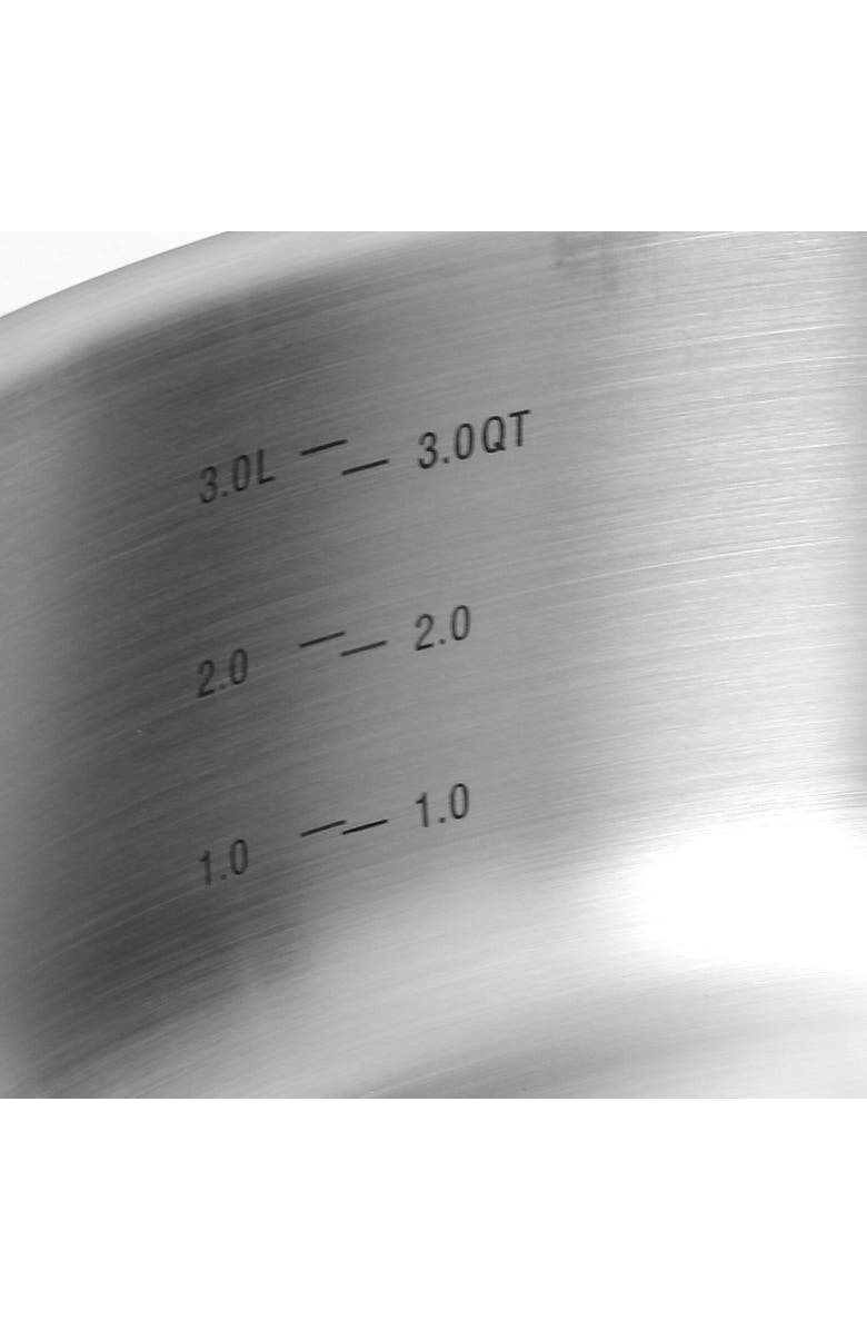 Oster Cuisine Cuisine Saunders 4.2 Quart Saute Pan with Lid, Alternate, color, Metallic Silver