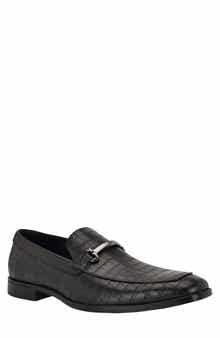 GUESS Heben Croc Embossed Bit Loafer