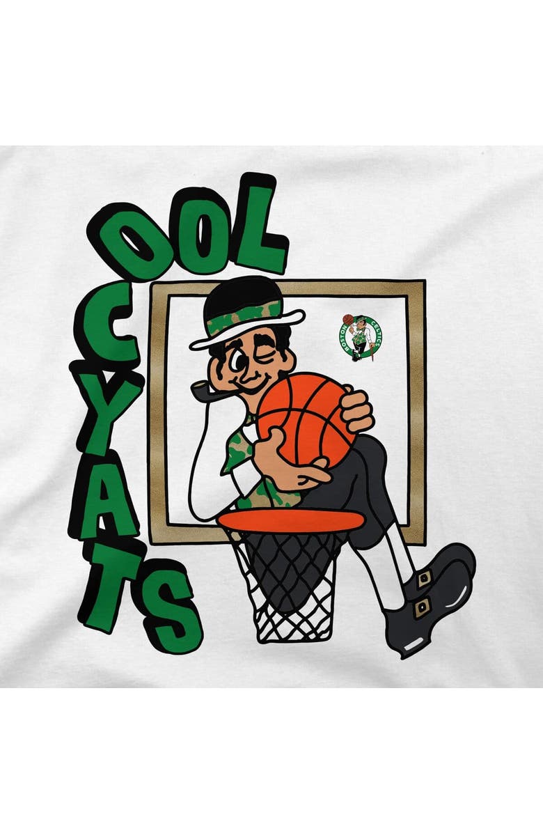 Stadium Essentials Men's Stadium Essentials White Boston Celtics NBA x Staycool Mascot Oversized T-Shirt, Alternate, color, White