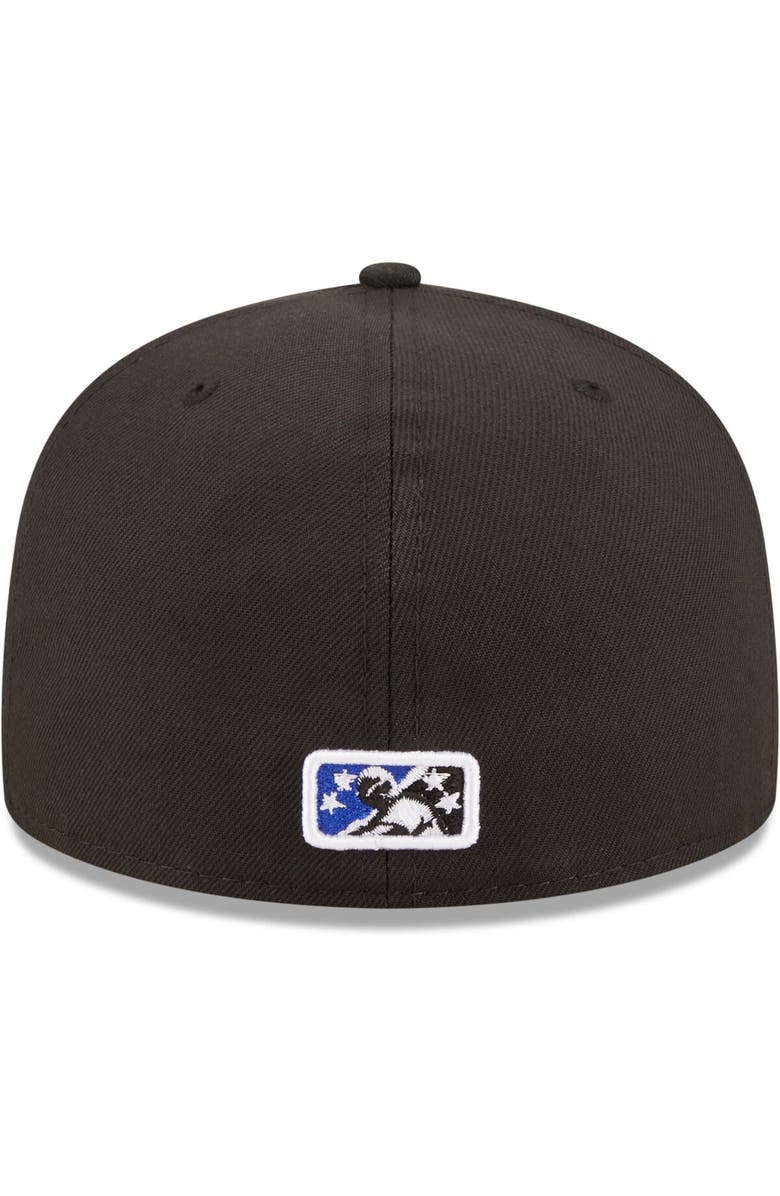 New Era Men's New Era Black Biloxi Shuckers Authentic Collection 59FIFTY Fitted Hat, Alternate, color,