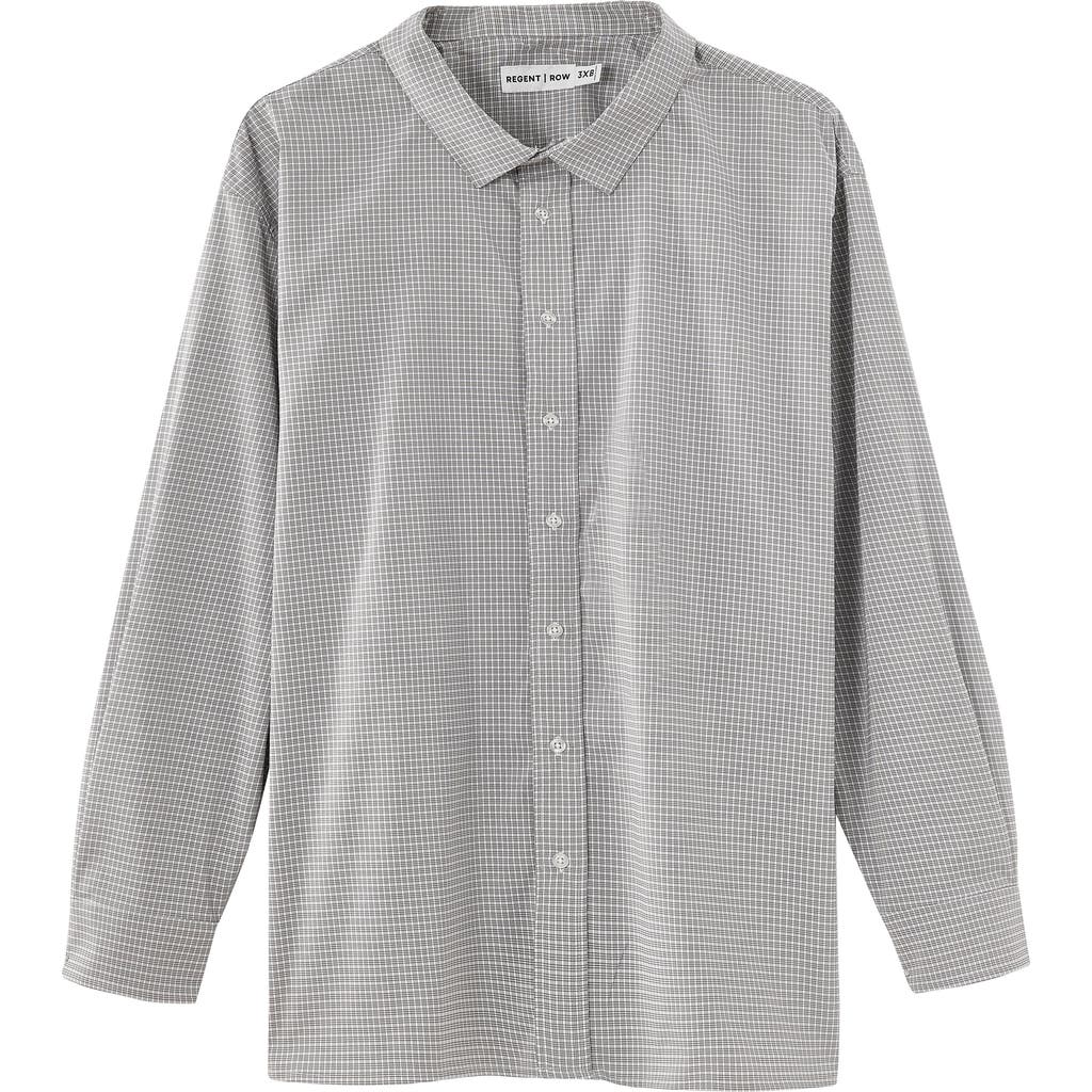 Regent Row Big And Tall Stanton Shirt Long Sleeve Button Down In Sand-plaid