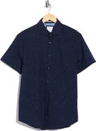 DENIM AND FLOWER Short Sleeve Button-Up Shirt