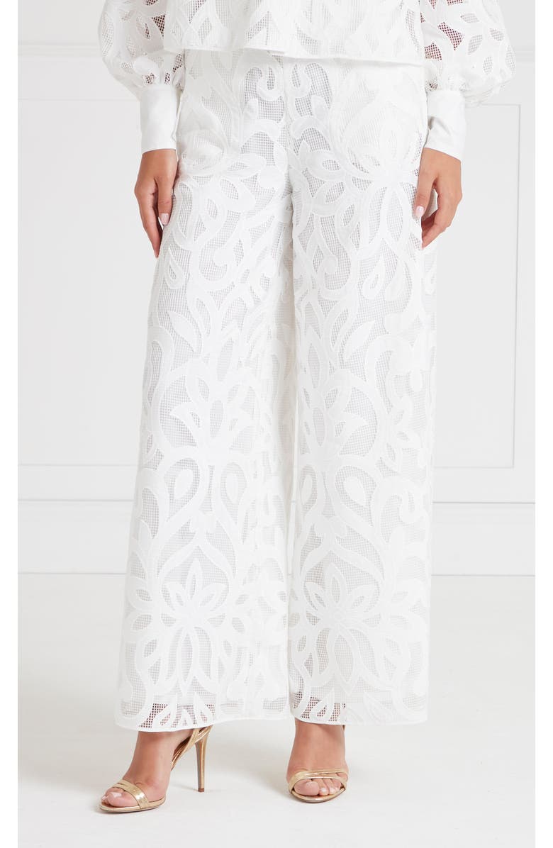 Temperley London Louis Trousers, Main, color, White