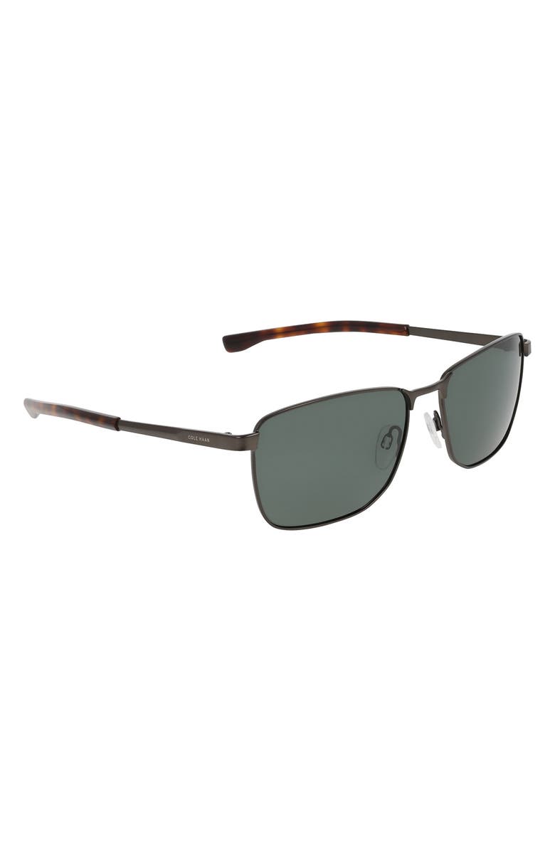 Cole Haan 58mm Navigator Sunglasses, Alternate, color, Gunmetal