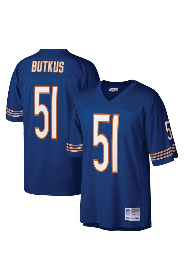 Men's Mitchell & Ness Dick Butkus Navy Chicago Bears Retired Player Legacy Replica Jersey, Main, color, Navy