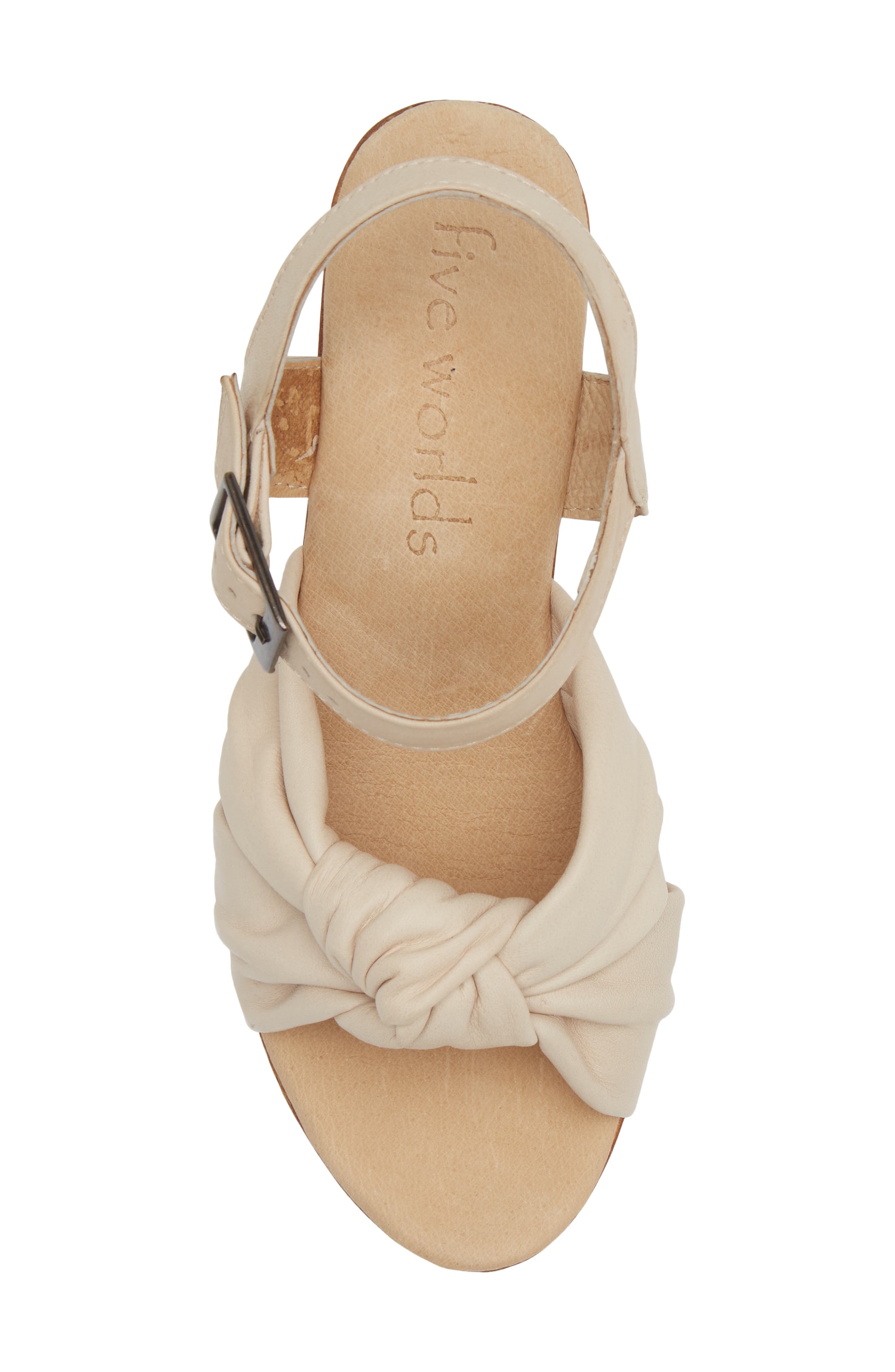 Marquesa Platform Ankle Strap Sandal, Alternate, color, HUESO LEATHER