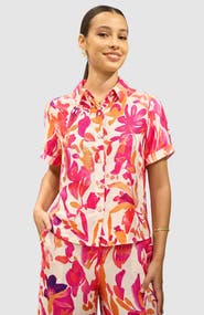 Yumi Abstract Floral Shirt