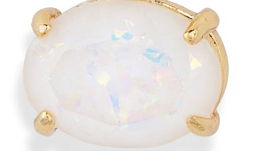 Nordstrom Demi Fine Oval Stone Huggie Hoop Earrings