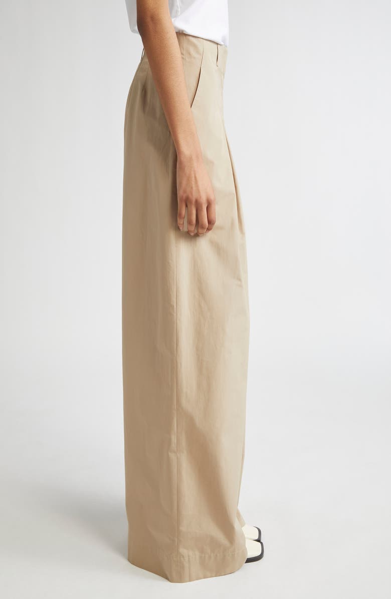 Lafayette 148 New York Warren Inverted Pleat Wide Leg Pants, Alternate, color, Clay