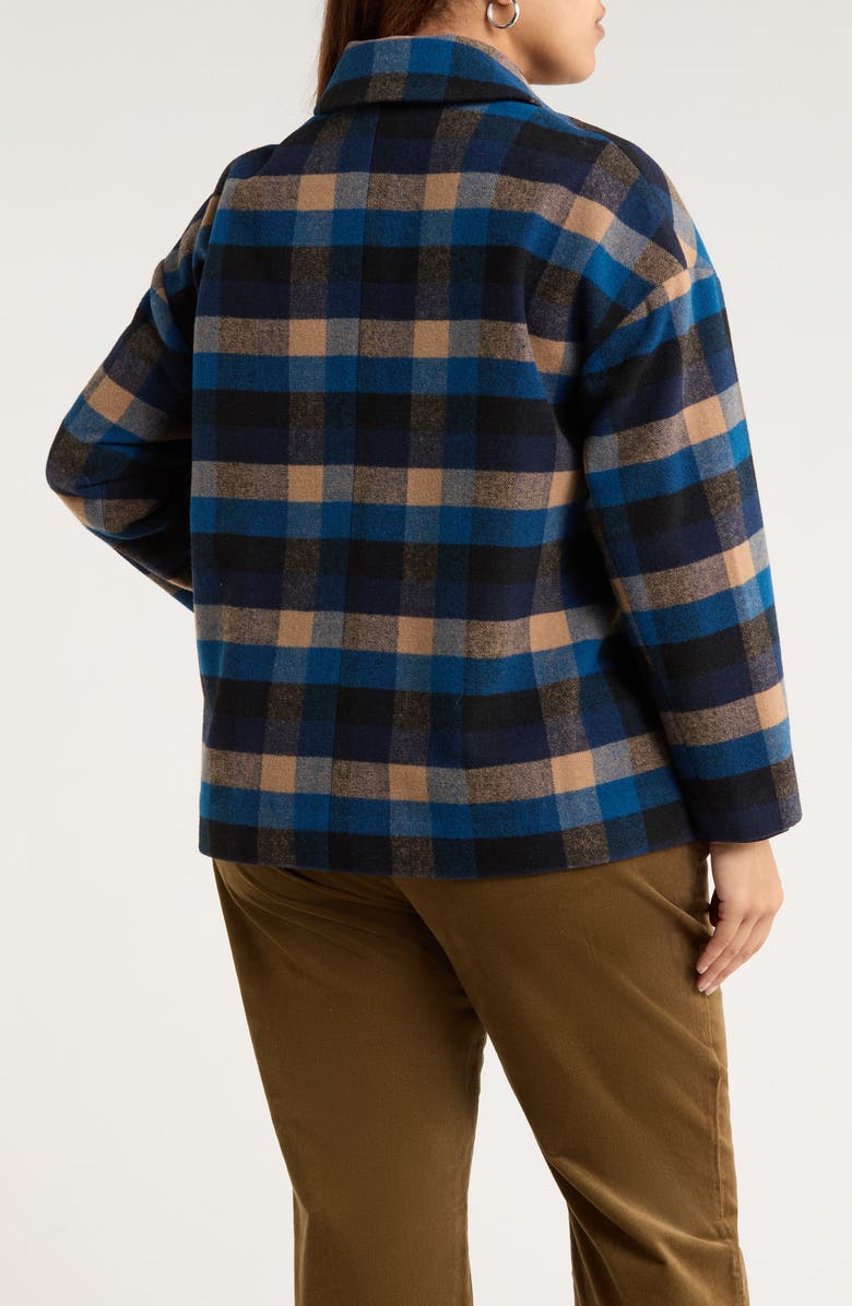 Seasalt Cornwall Beamwind Check Cocoon Coat, Alternate, color, 