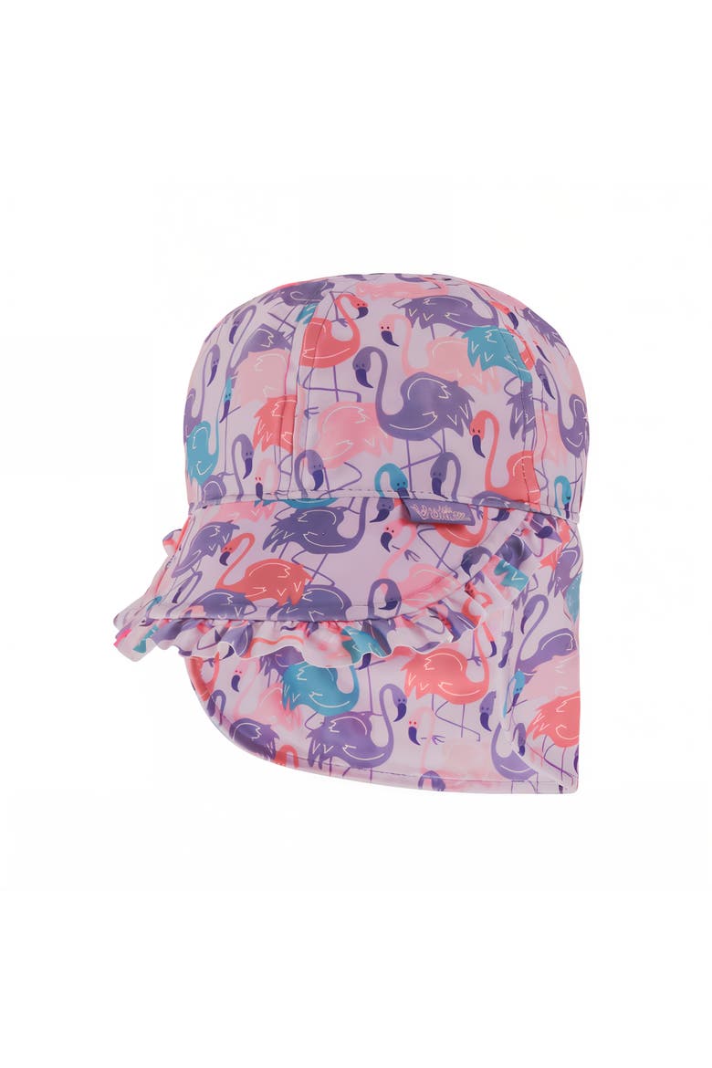 Swim Flap Hat, Main, color, Fancy Flamingos