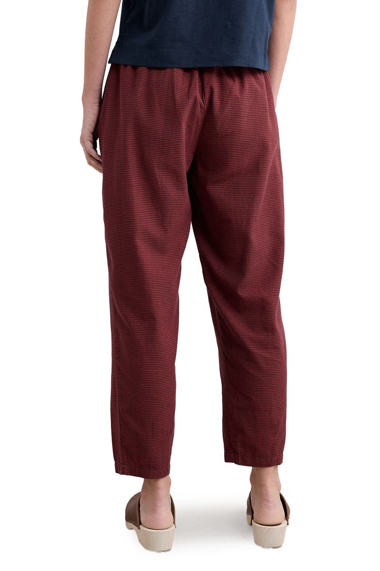 Vow Cave Organic Cotton Crop Tapered Pants, Alternate, color, FOREST GARDEN DARK CINNAMON