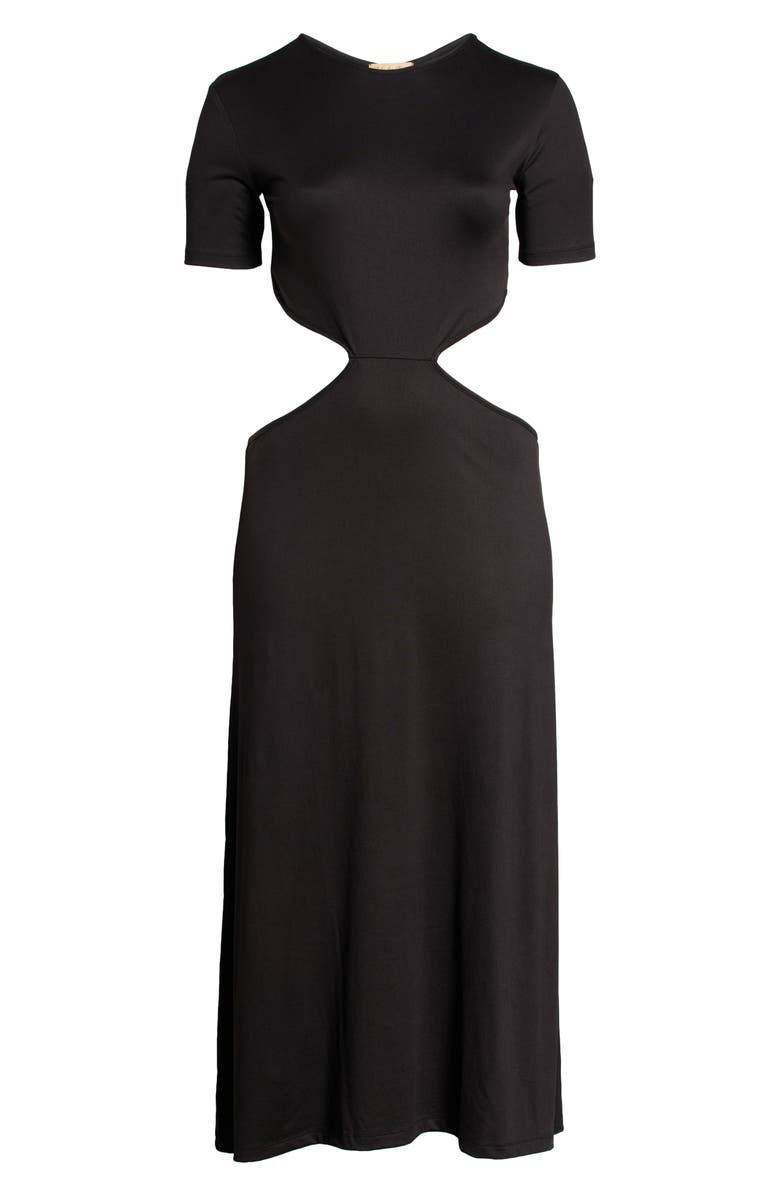 Zelie for She Shuri Cutout Waist Jersey Dress, Alternate, color, 